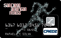 Cartão San Diego American Fitness Credz